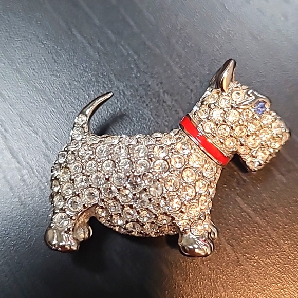 Swarovski Jewelry - Swarovski Signed Retired Westy Scotty Dog Crystal Brooch